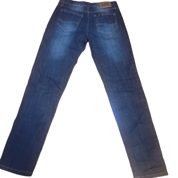 Lee blue jeans straight leg skinny fit size 14 - Picture 5 of 7
